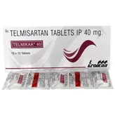 Telmikaa 40 Tablet 10's, Pack of 10 TABLETS