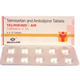 Telmikind-AM Tablet 10's, Pack of 10 TABLETS