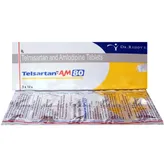 Telsartan AM 80 Tablet 10's, Pack of 10 TABLETS
