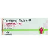 Telmikind-80 Tablet 10's, Pack of 10 TABLETS