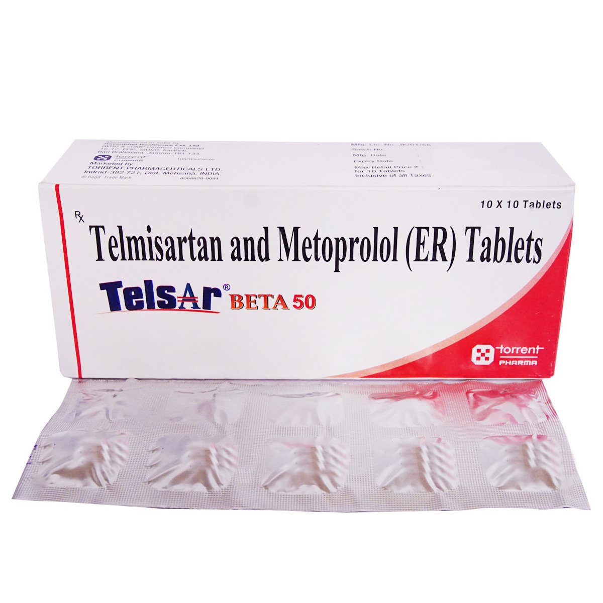 Telsar Beta 50 Tablet 10's, Pack of 10 Telsar Beta 50 Tablet 10's, Pack of 10