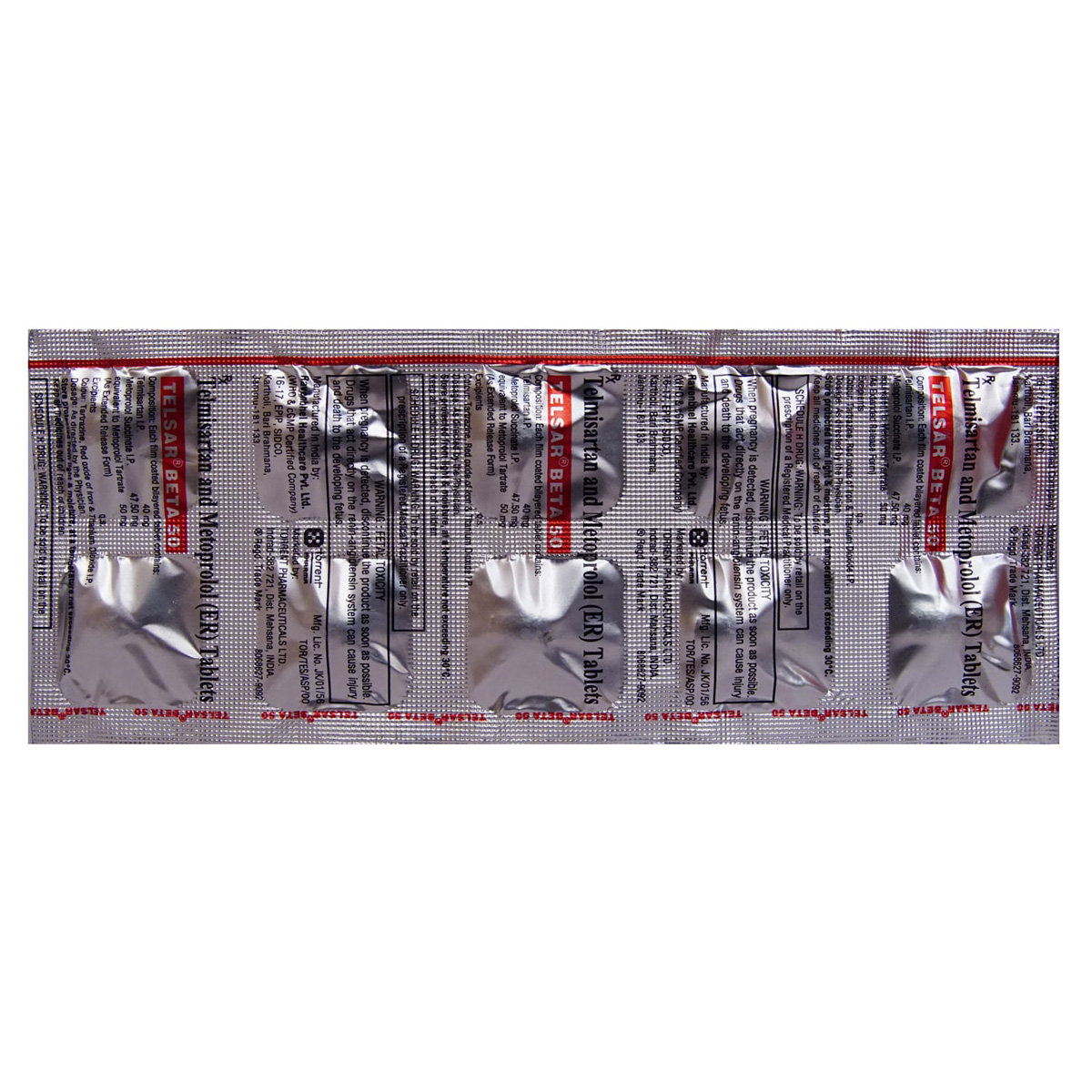 Telsar Beta 50 Tablet 10's, Pack of 10 Telsar Beta 50 Tablet 10's, Pack of 10