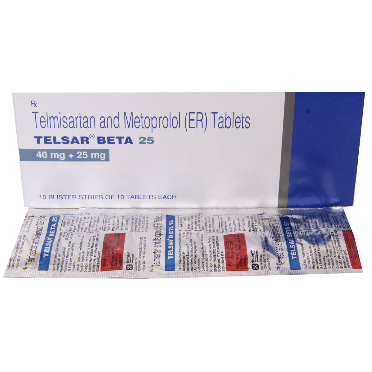 Telsar Beta 25 Tablet 10's Price, Uses, Side Effects, Composition ...