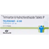 Telmikind-H 80 Tablet 10's, Pack of 10 TABLETS