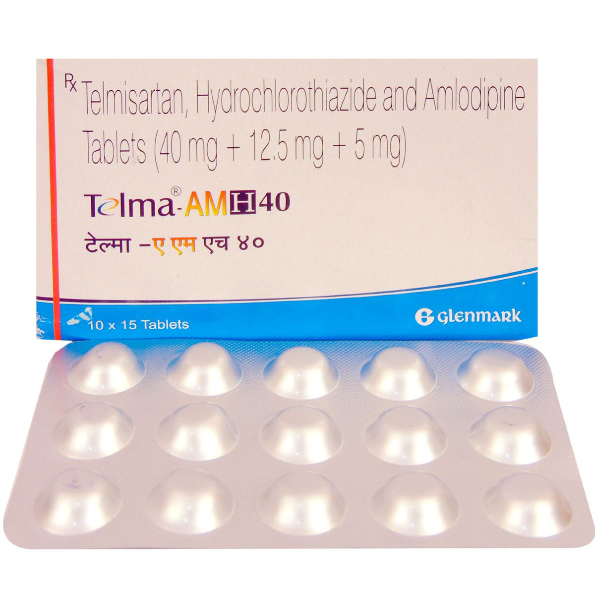 Telma-AMH 40 Tablet 15's, Pack of 15 Telma-AMH 40 Tablet 15's, Pack of 15