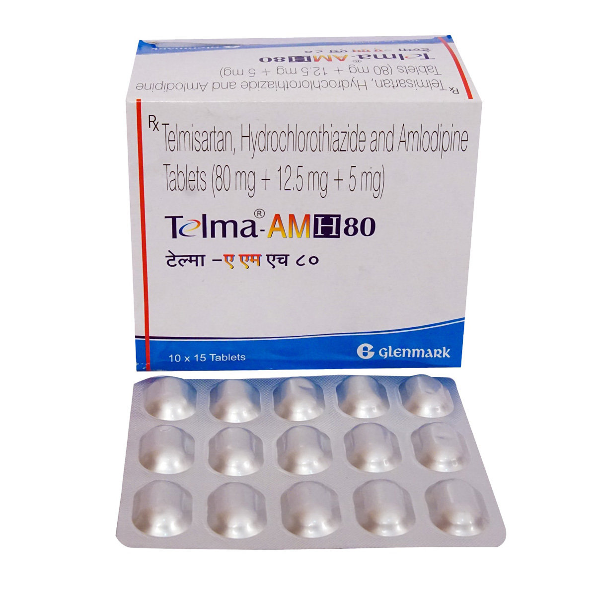 Telma-AM H 80 Tablet 15's, Pack of 15 Telma-AM H 80 Tablet 15's, Pack of 15