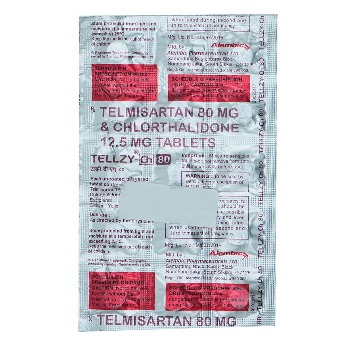 Tellzy CH 80 Tablet 15's, Pack of 15 Tellzy CH 80 Tablet 15's, Pack of 15