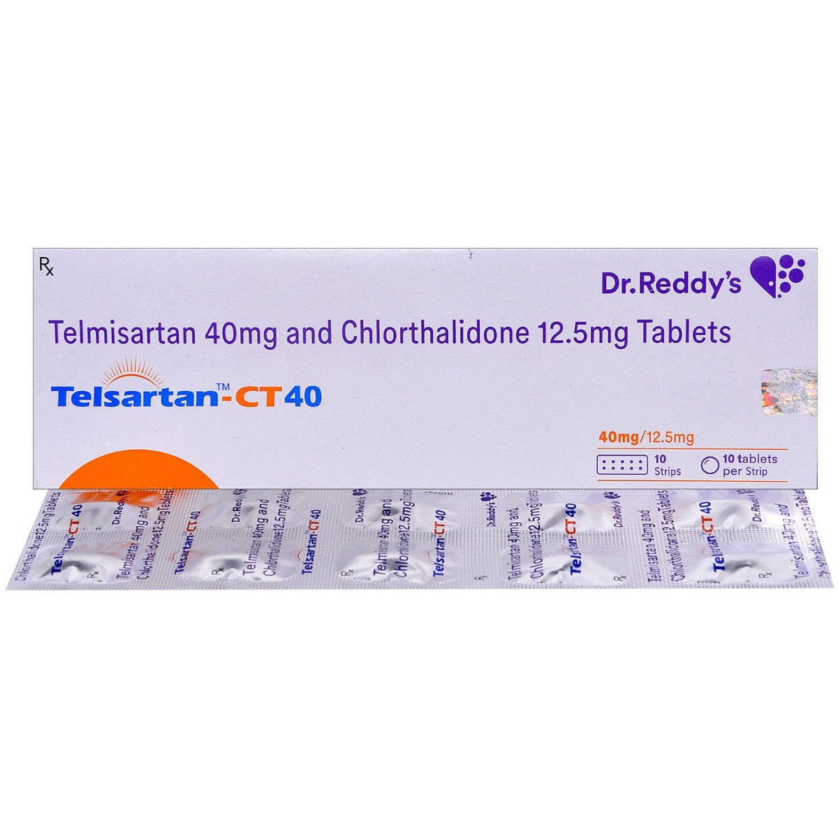 Telsartan-CT 40 Tablet 10's, Pack of 10 Telsartan-CT 40 Tablet 10's, Pack of 10