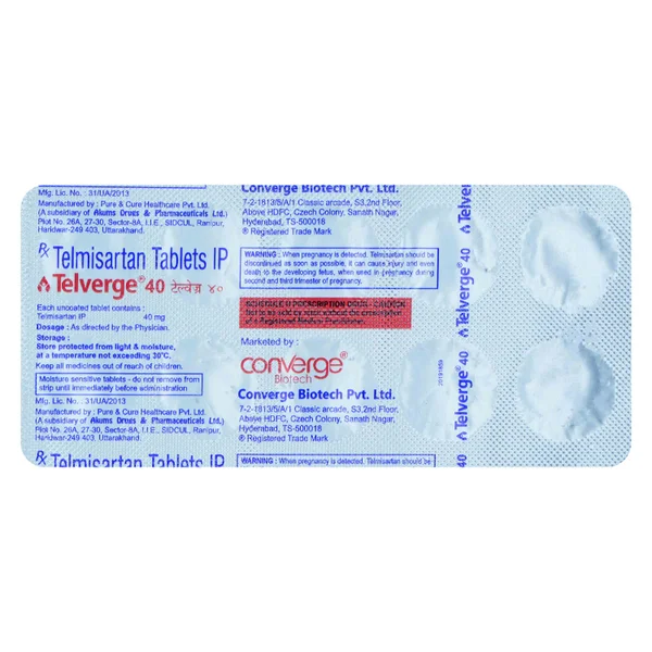 Telverge 40 Tablet 10's