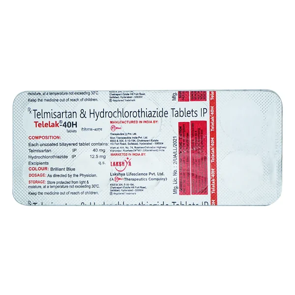 Telelak-40H Tablet 10's