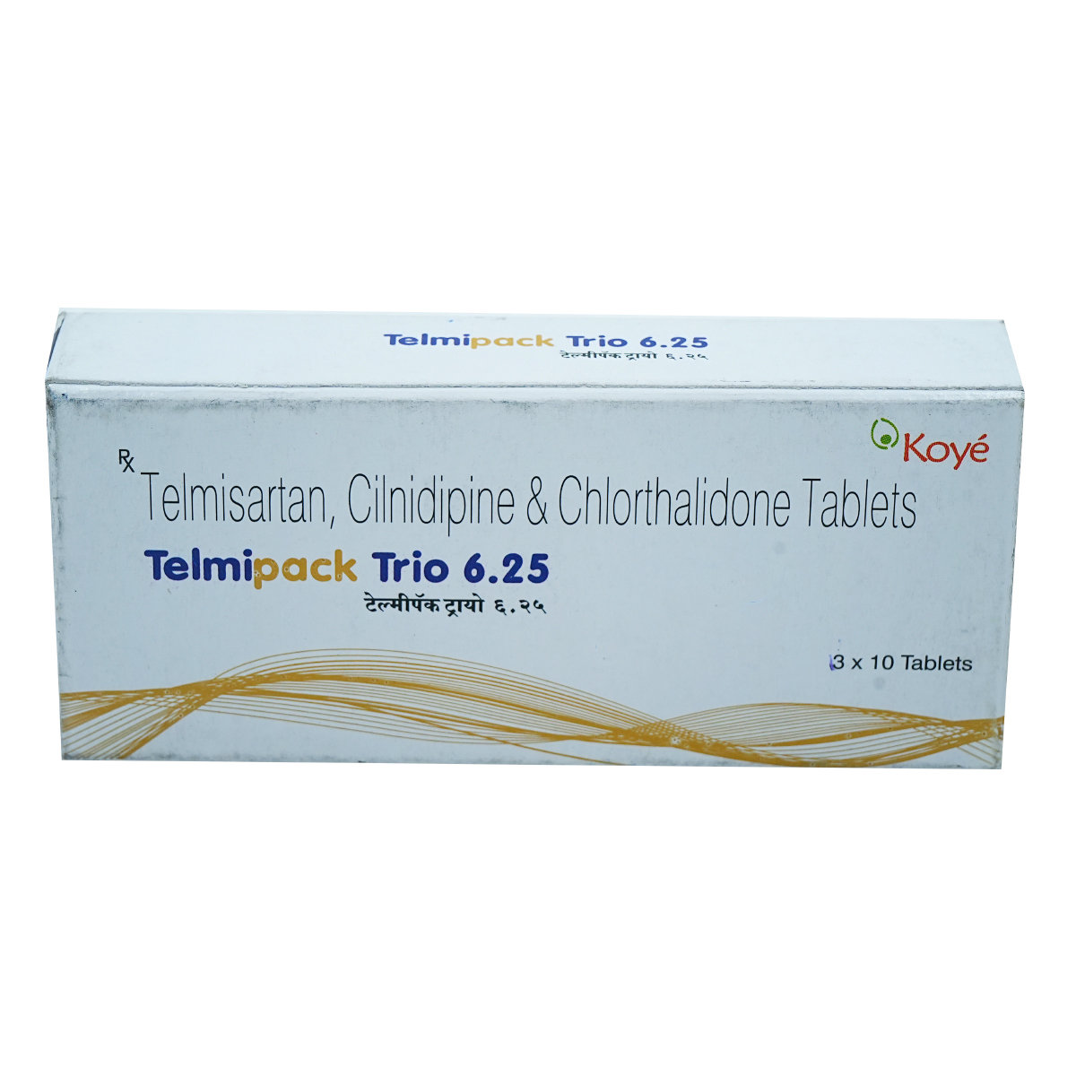Telmipack Trio 6.25 Tablet 10's, Pack of 10 Telmipack Trio 6.25 Tablet 10's, Pack of 10