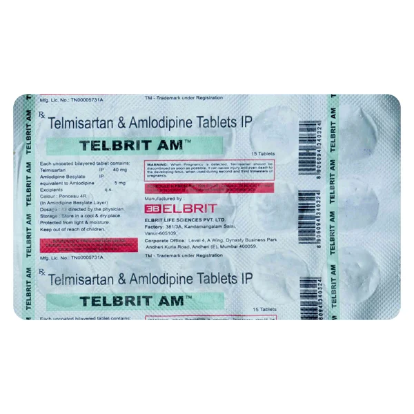 Telbrit AM 40 Tablet 10's