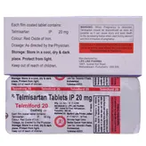 Telmiford 20 Tablet 10's, Pack of 10 TABLETS