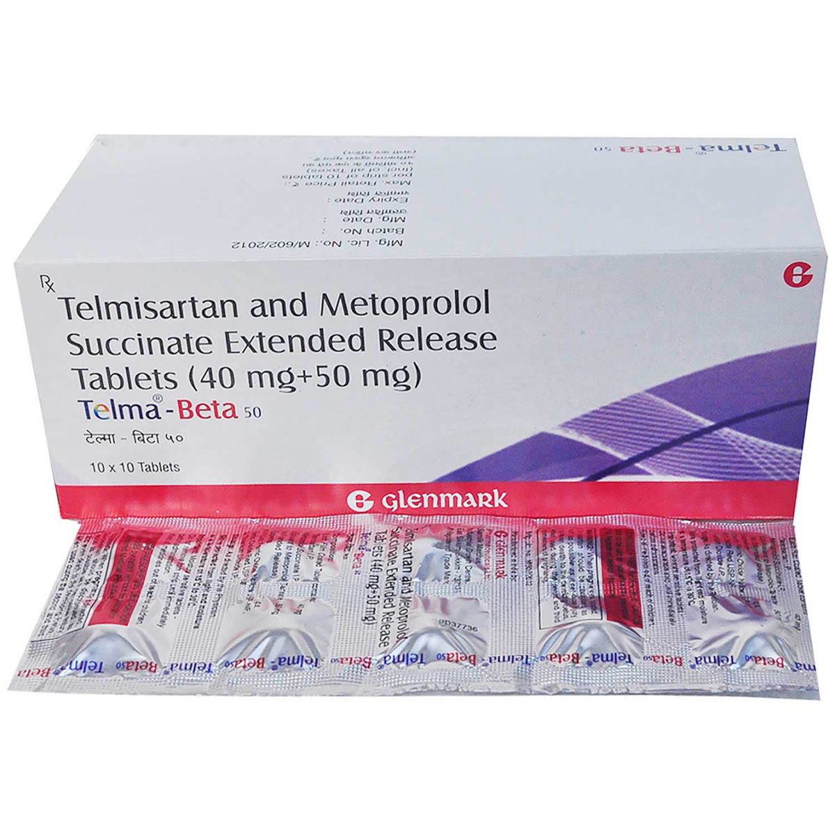 Telma-Beta 50 Tablet 10's Price, Uses, Side Effects, Composition ...