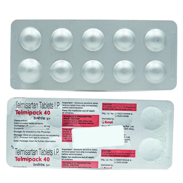 Telmipack 40mg Tablet 10's