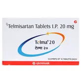 Telma 20 Tablet 15's, Pack of 15 TABLETS