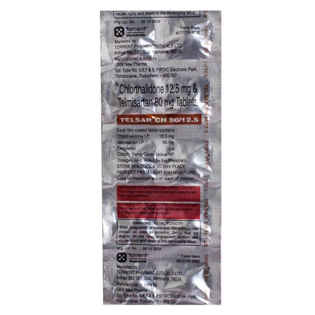 Telsar Ch 80/12.5mg Tablet 10's