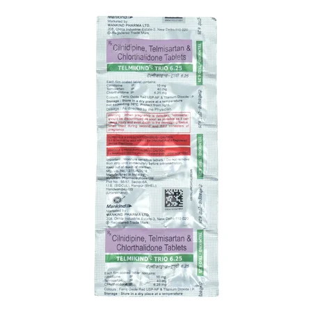 Telmikind Trio 6.25 Tablet 10's