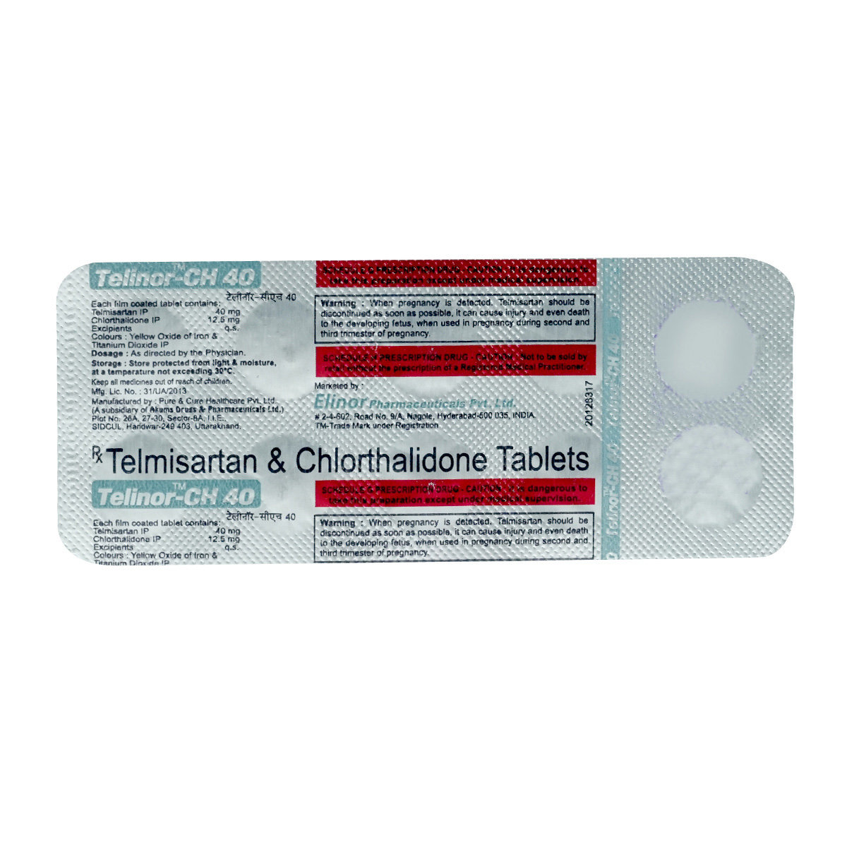 Telinor-CH 40 Tablet 10's, Pack of 10 Telinor-CH 40 Tablet 10's, Pack of 10