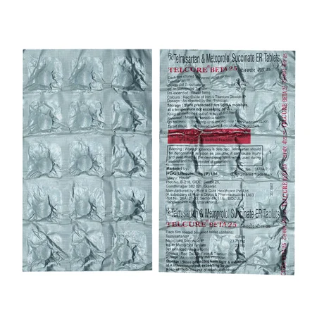 Telcure Beta 25 Tablet 15's