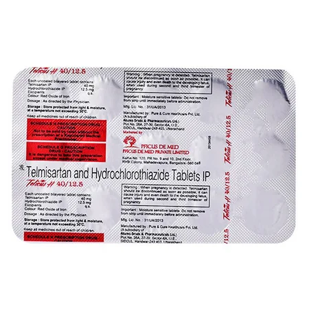 Telicus H 40 mg/12.5 mg Tablet 15's
