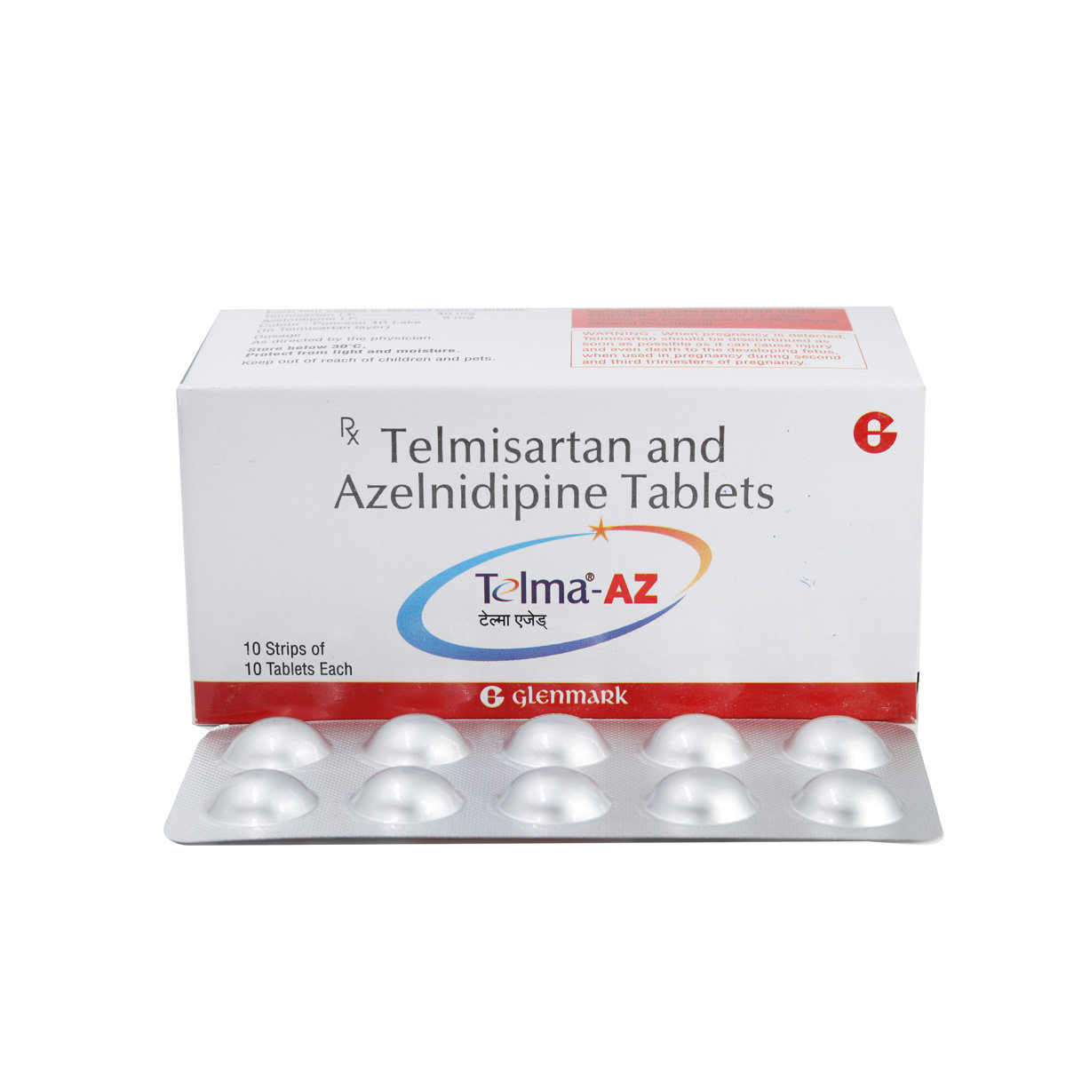 Telma-AZ Tablet 10's, Pack of 10 TabletS Telma-AZ Tablet 10's, Pack of 10 TabletS