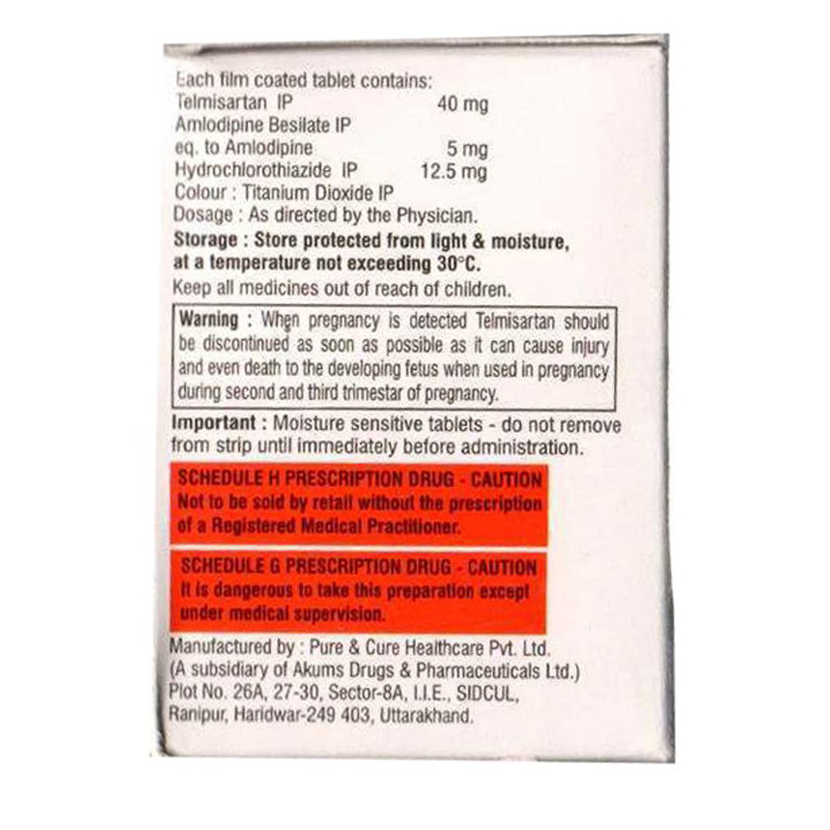 Telcure AMH Tablet 15's, Pack of 15 TabletS Telcure AMH Tablet 15's, Pack of 15 TabletS