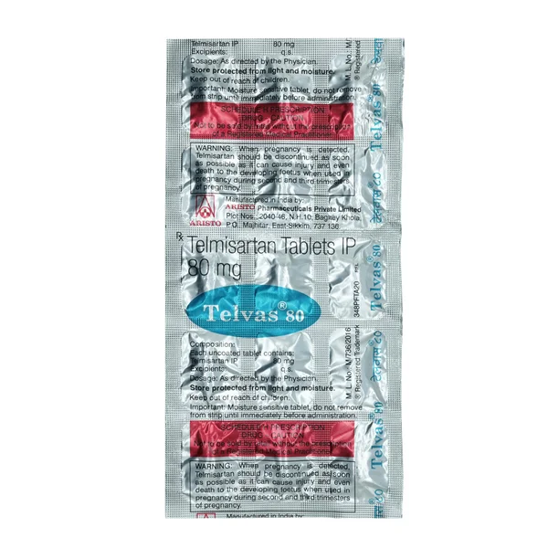 Telvas 80 Tablet 15's