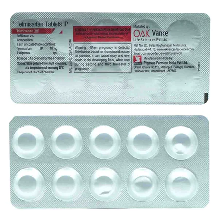 Telmivance 40 Tablet 10's