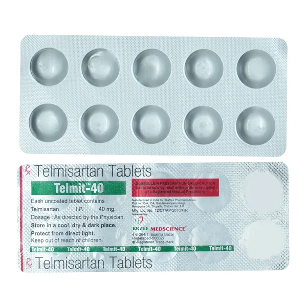 Telmit-40 Tablet 10's