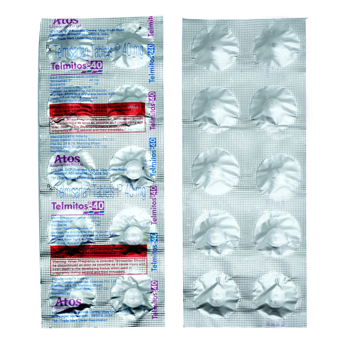 Telmitos-40 Tablet 10's, Pack of 10 TABLETS Telmitos-40 Tablet 10's, Pack of 10 TABLETS