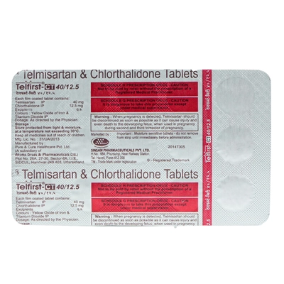 Telfirst CT 40 mg/12.5 mg Tablet 15's, Pack of 15 TabletS