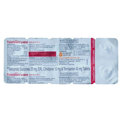 Teldawn LNB 25 Tablet 10's, Pack of 10 TABLETS