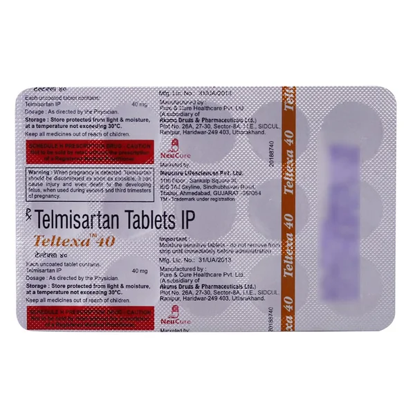 Teltexa 40 Tablet 15's, Pack of 15 TABLETS