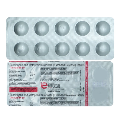 Telnyle-M 50 Tablet 10's, Pack of 10 TabletS