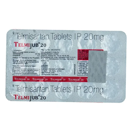 Telmijub 20 mg Tablet 15's