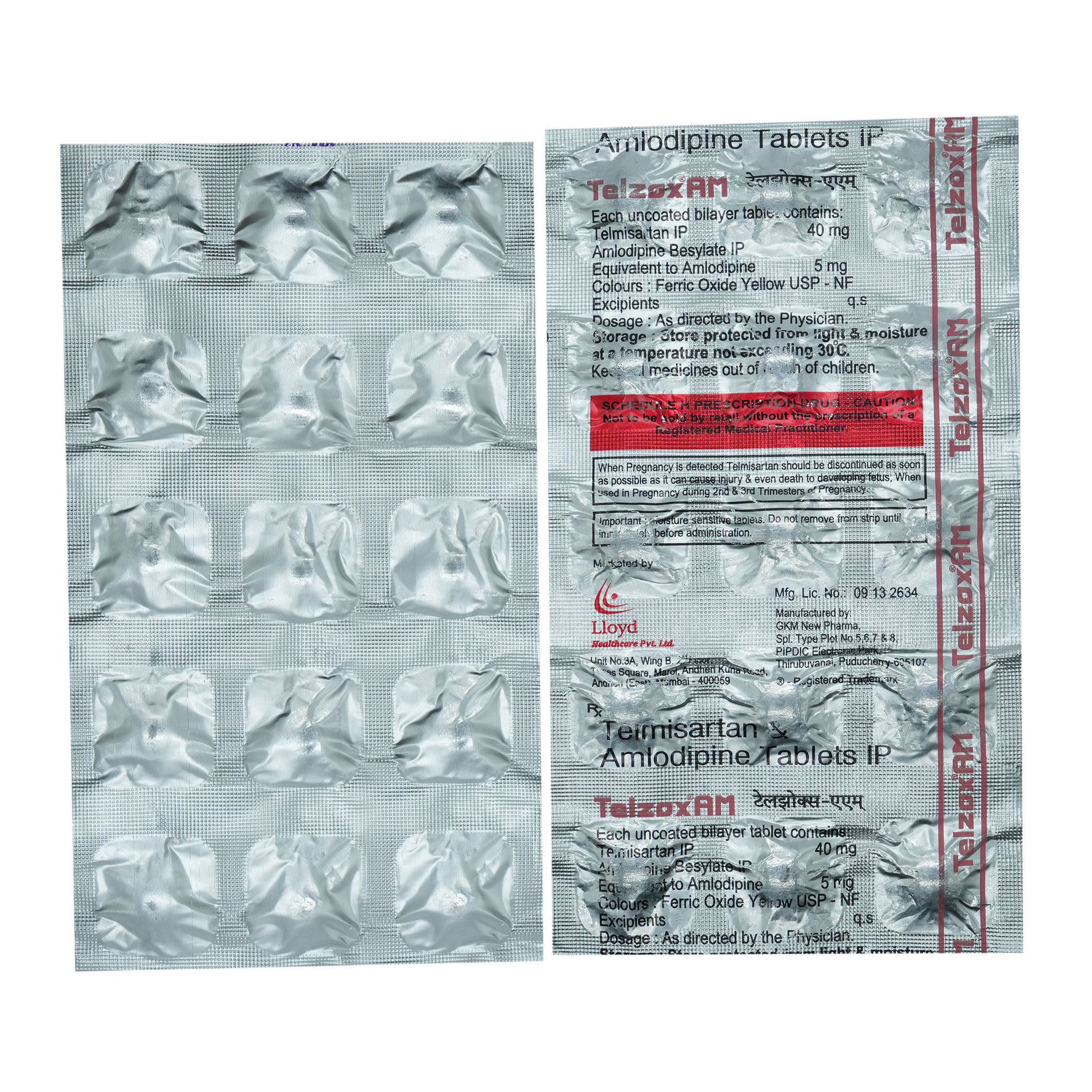 Telzox AM Tablet 15's, Pack of 15 TABLETS Telzox AM Tablet 15's, Pack of 15 TABLETS