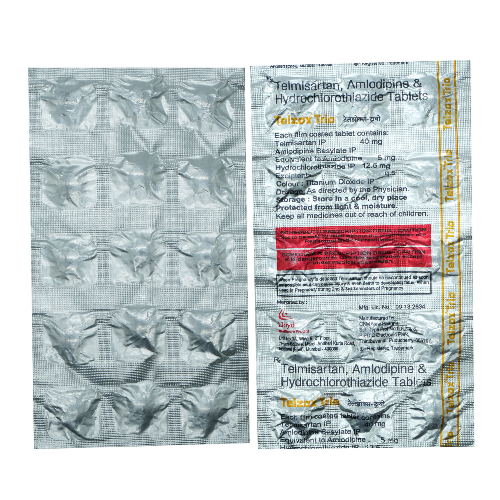 Telzox Trio Tablet 15's, Pack of 15 TabletS Telzox Trio Tablet 15's, Pack of 15 TabletS