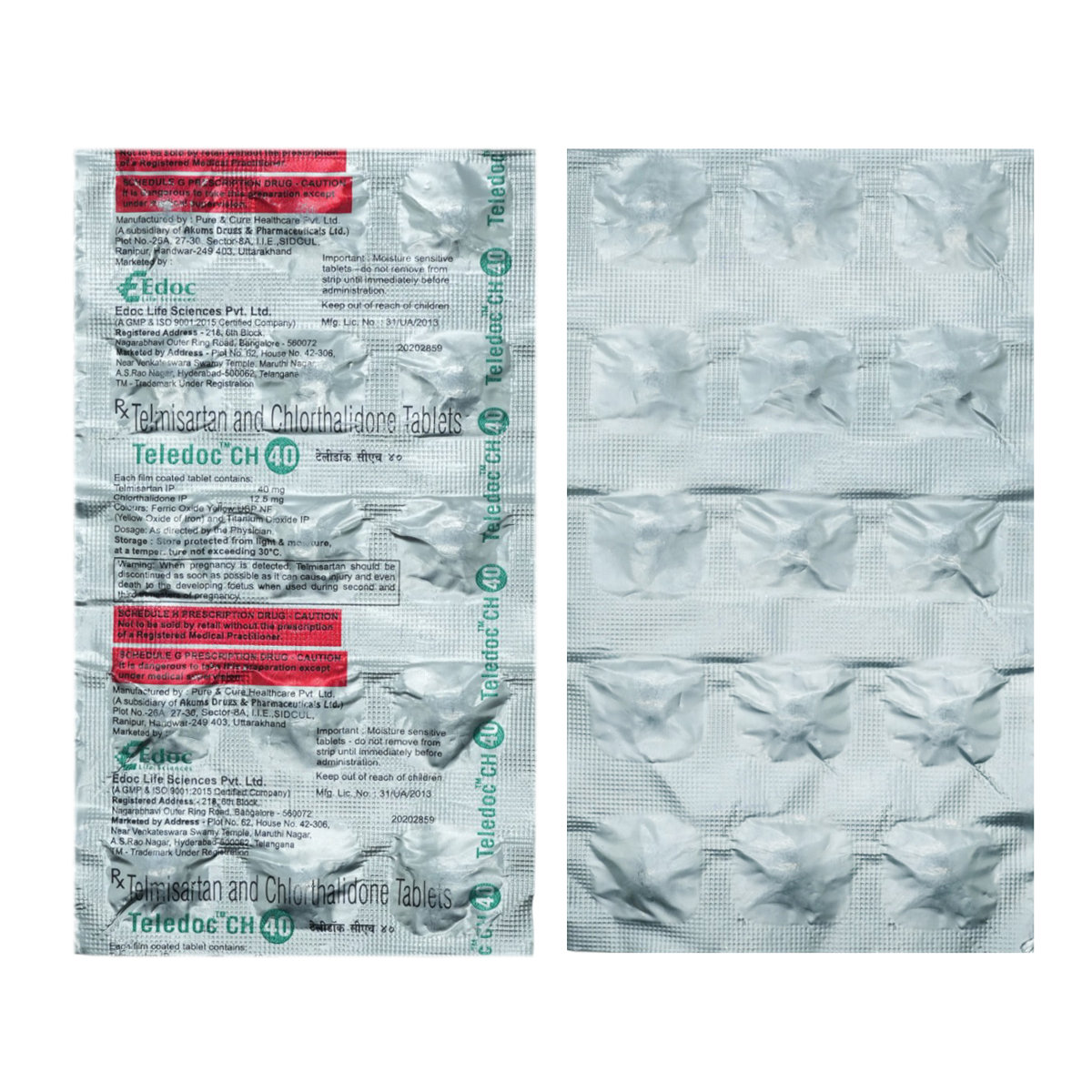 Teledoc CH 40 Tablet 15's, Pack of 15 TabletS Teledoc CH 40 Tablet 15's, Pack of 15 TabletS