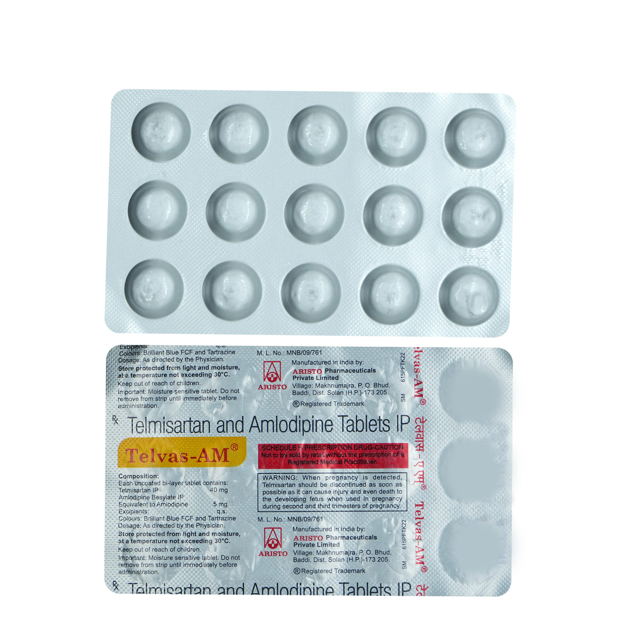 Telvas-AM Tablet 15's, Pack of 15 TabletS Telvas-AM Tablet 15's, Pack of 15 TabletS