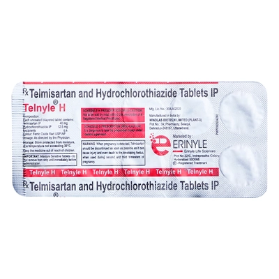 Telnyle H Tablet 10's, Pack of 10 TabletS