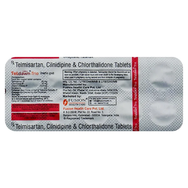 Teldawn-Trio Tablet 10's, Pack of 10 TabletS