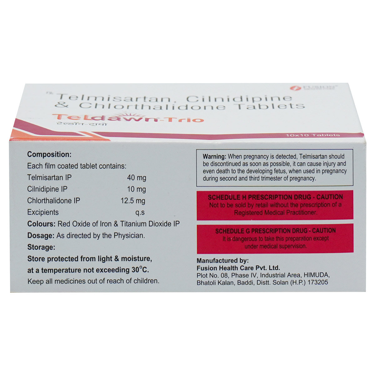 Teldawn-Trio Tablet 10's, Pack of 10 TabletS Teldawn-Trio Tablet 10's, Pack of 10 TabletS