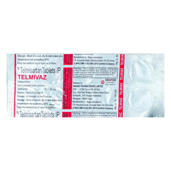 Telmivaz Tablet 10's
