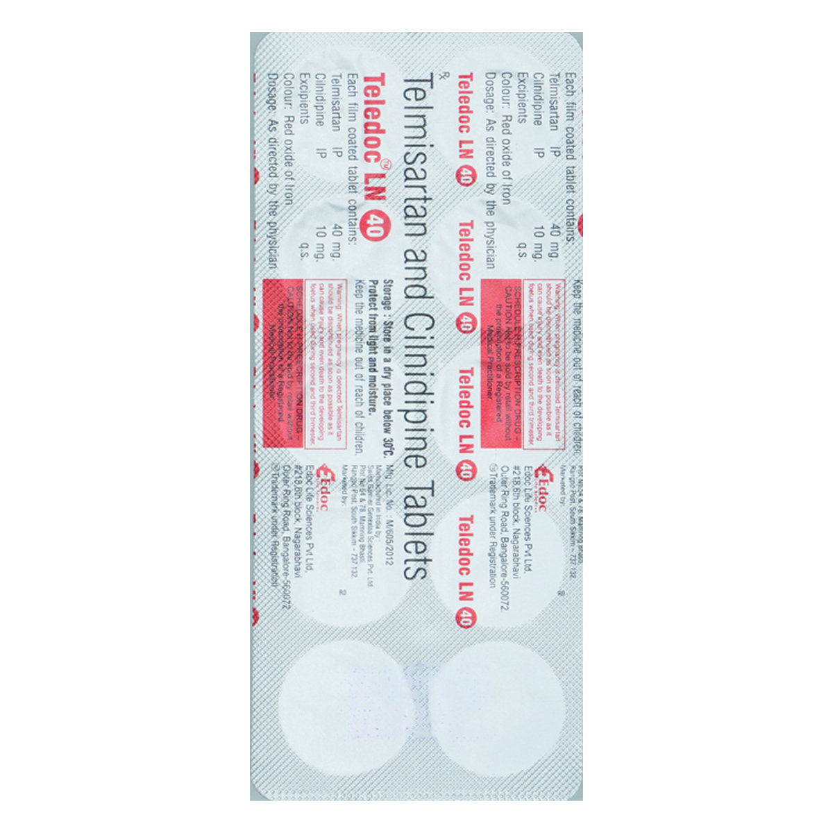 Teledoc LN 40 Tablet 10's, Pack of 10 Teledoc LN 40 Tablet 10's, Pack of 10