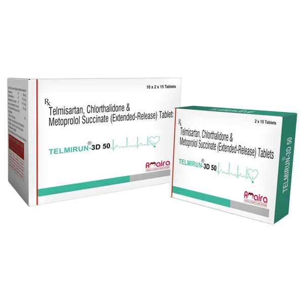 Telmirun 3D 50 Tablet 15's