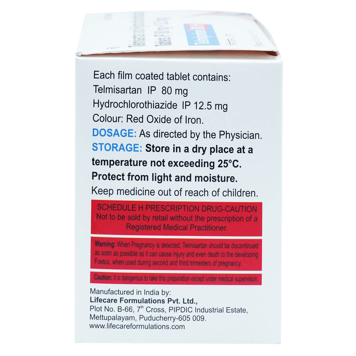 Telmiprime 80 H Tablet 15's, Pack of 15 TABLETS Telmiprime 80 H Tablet 15's, Pack of 15 TABLETS