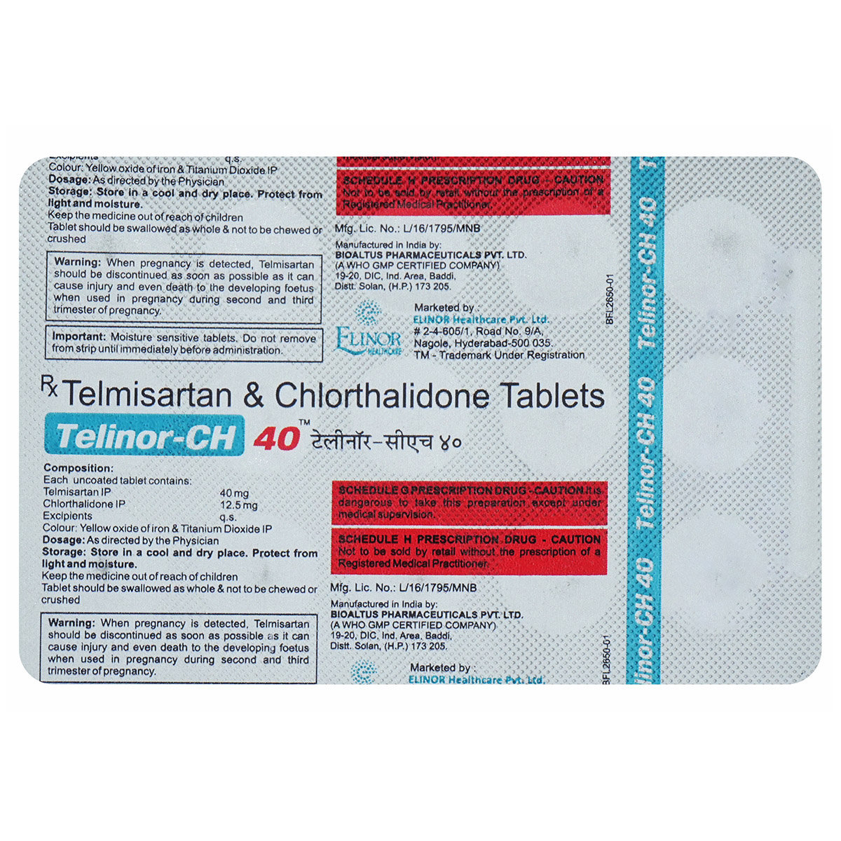 Telinor-CH 40 Tablet 15's, Pack of 15 TABLETS Telinor-CH 40 Tablet 15's, Pack of 15 TABLETS
