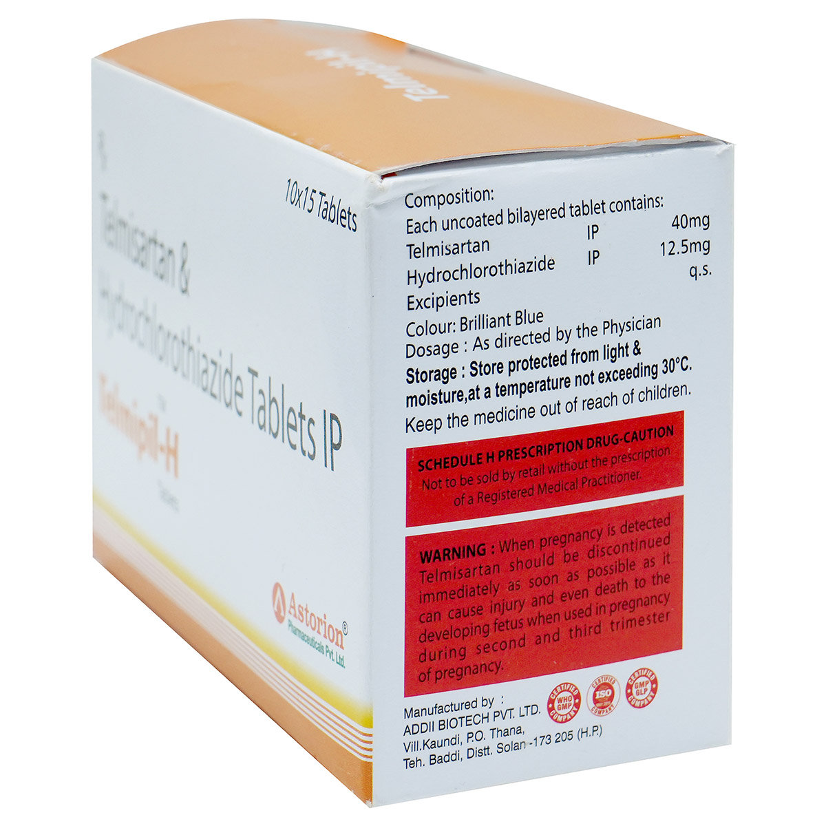 Telmipil-H Tablet 15's, Pack of 15 TABLETS Telmipil-H Tablet 15's, Pack of 15 TABLETS