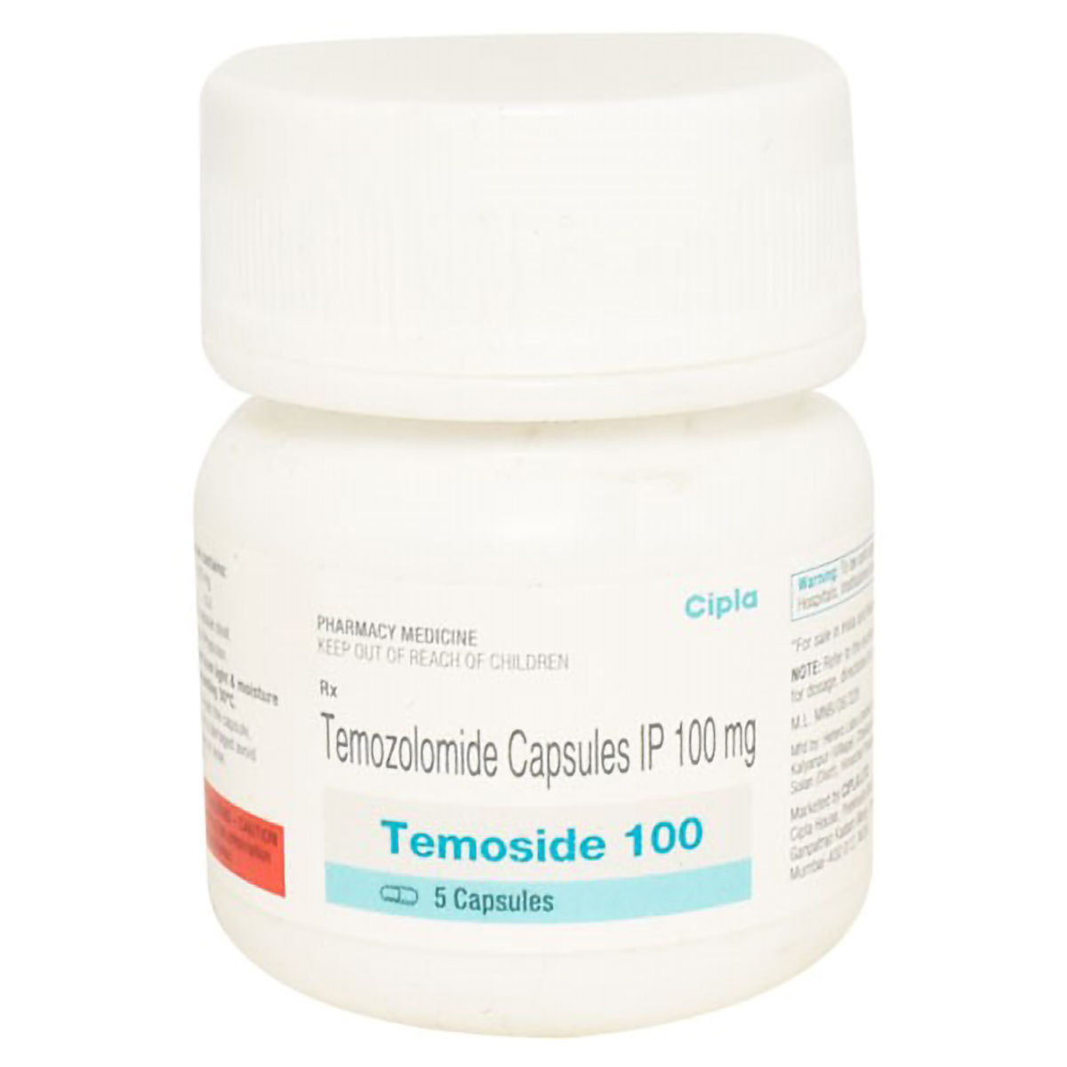 Buy Temoside 100 Capsule 5's Online